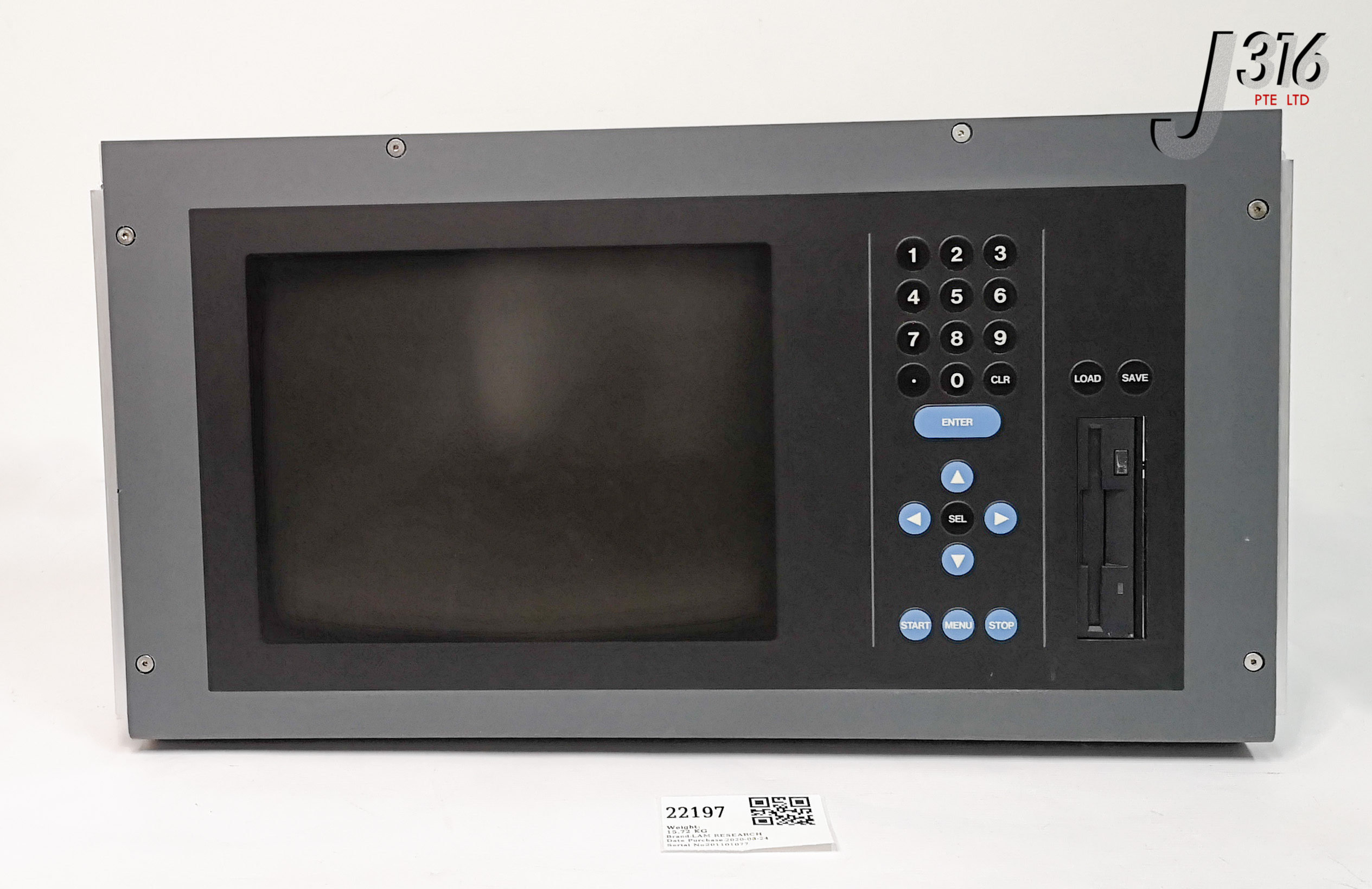 H 22197 LAM RESEARCH KEYPANEL CHASSIS ASSY CRT-KYPNL 852-017500-003